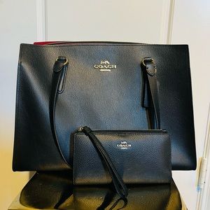 Coach Tatum Carryall Tote Handbag with Wallet